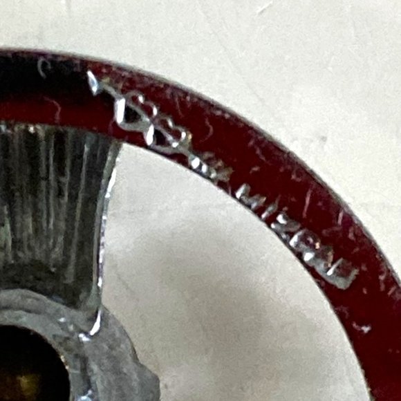 Vintage Celtic brooch signed Mizpah (topaz glass stone) - Picture 4 of 5